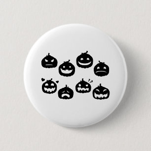 Lustige Halloween-Kürbisse Halloween-Party Hallowe Button