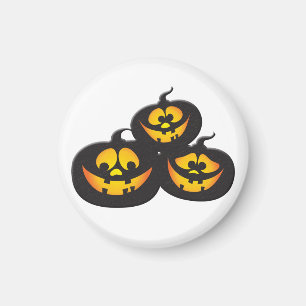Lustige Halloween-Kürbisse Magnet