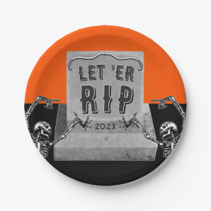 Lustige Halloween-Party-Papierplatten Pappteller
