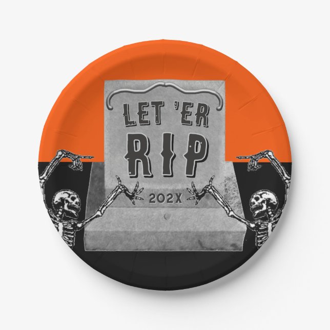 Lustige Halloween-Party-Papierplatten Pappteller (Vorderseite)