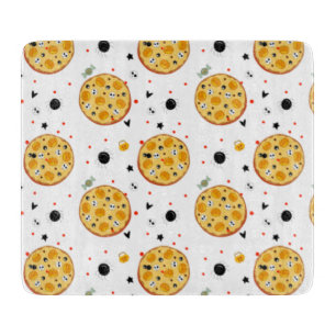 Lustige Halloween-Pizza-Essensliebhaber Gruselige  Schneidebrett
