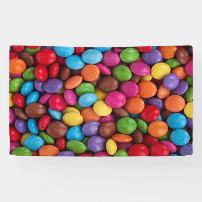 lustige Halloween Regenbogenfarben Schokoladenkuch Banner (Horizontal)
