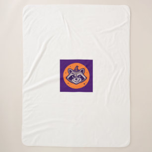 Lustige Halloween-Waschbär-Hexe-Decke Sherpadecke