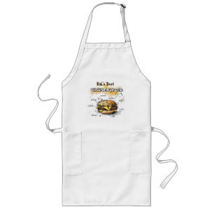 Lustige Hamburger Kunst Personalisierte Grillschür Lange Schürze