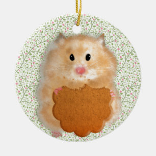 Lustige Hamster-Figur-Illustration Keramikornament