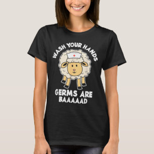 Lustige Händewaschen Hygiene Pflege Nachricht Pädi T-Shirt