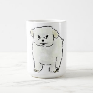 Lustige handgezeichnete Illustration eines wütende Kaffeetasse