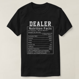 Lustige Händler-Ernährungsfakten-Verkaufs-Händler- T-Shirt