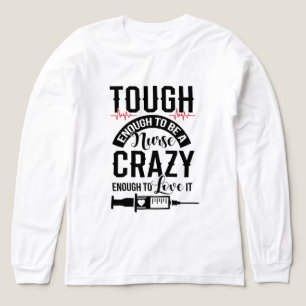 Lustige harte verrückte Krankenschwester Liebe Wor Tri-Blend Shirt