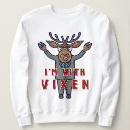 Lustige hässliche Weihnachtsvixen-Ren-Wahl Sweatshirt