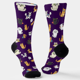 Lustige Haustier-Muster-Crew-Socken Socken