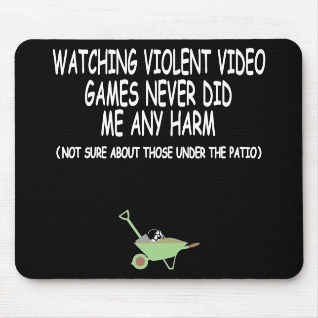 Lustige heftige Videospiele Mousepad (Vorne)