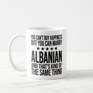 Lustige Heirat Albanische Glückseligkeit Kaffee Kaffeetasse
