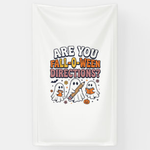 Lustige Herbst-Halloween-Lehrer-Geist-Richtungen-S Banner