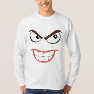 Lustige Herren T-Shirts, VERRÜCKTES GESICHT T-Shirt