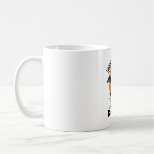 Lustige Hexe Halloween Besen Zerbrochene Fledermau Kaffeetasse
