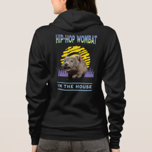 Lustige Hip-Hop-Wombat-Musik-Humor Hoodie