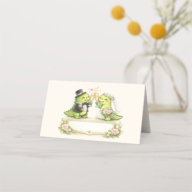 Lustige Hochzeit Platzkarte (Vorderseite)