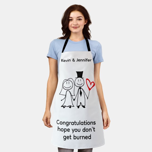 LUSTIGE HOCHZEIT SCHÜRZE (Getragen)