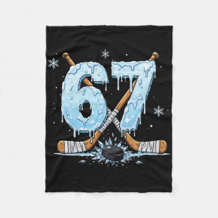 Lustige Hockey-Fans triefen 6-7 Nummer Sechs Siebe Fleecedecke