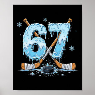 Lustige Hockey-Fans triefen 6-7 Nummer Sechs Siebe Poster