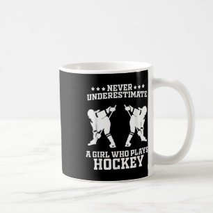 Lustige Hockey-Kunst für Mädchen Frauen Feldhockey Kaffeetasse