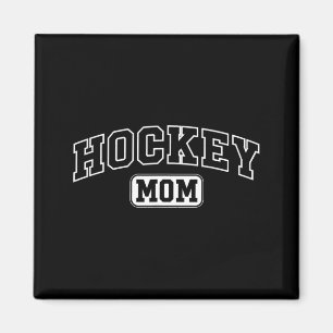 Lustige Hockey-Mama mit sportlicher Schrift zum Mu Magnet