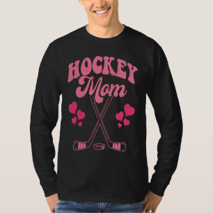 Lustige Hockey-Mutter Frisbee-Liebhaberin Retro Vi T-Shirt