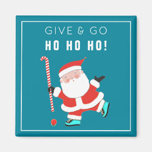 Lustige Hockey-Weihnachtsstrumpf-Füllungen Magnet