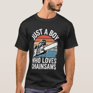 Lustige Holzfällerkunst für Jungen Männer Baumfäll T-Shirt