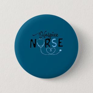 Lustige Hospiz-Krankenschwester Arzt Abschluss med Button