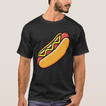Lustige Hot-Dog-Snack-Illustration
