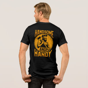 Lustige hübsche und geschickte Männer Tri-Blend Shirt