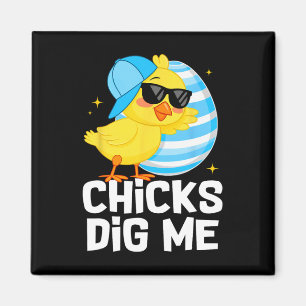 Lustige Hühner finden mich für Männer Jungen Kinde Magnet