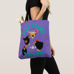 Lustige Hühner Nacht Party Lustiges Huhn Tasche
