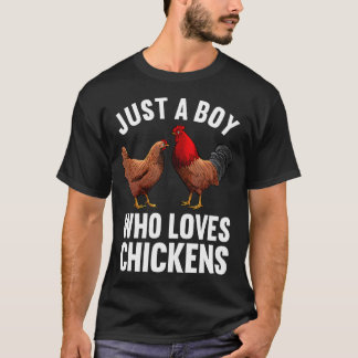 Lustige Hühnerkunst für Männer Jungen Farmtier Huh T-Shirt