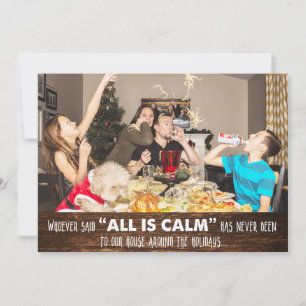 Lustige Humor-Foto-Weihnachts-Grußkarte