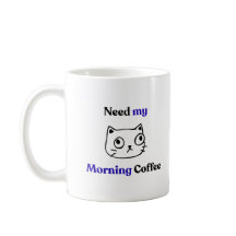 Lustige humorvolle Morgenkatze