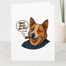 Lustige Hund-Cartoon-Kunst Karte