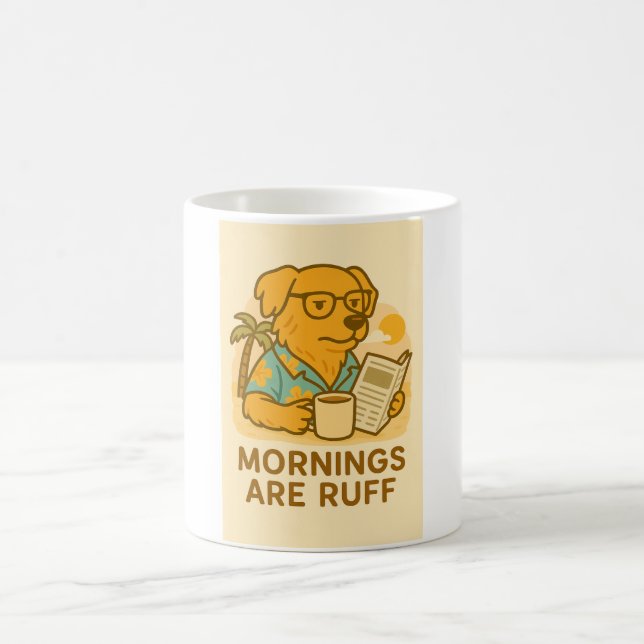Lustige Hund Kaffeetasse (Mittel)