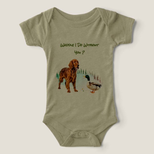 Lustige Hunde Enten Kumpels (Design Vorderseite)