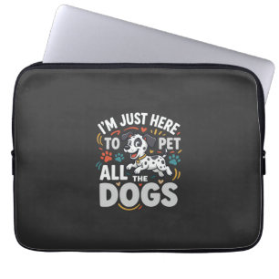 Lustige Hunde Haustierliebhaber Vektor Laptopschutzhülle