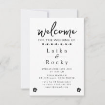Lustige Hunde-Hochzeitseinladung