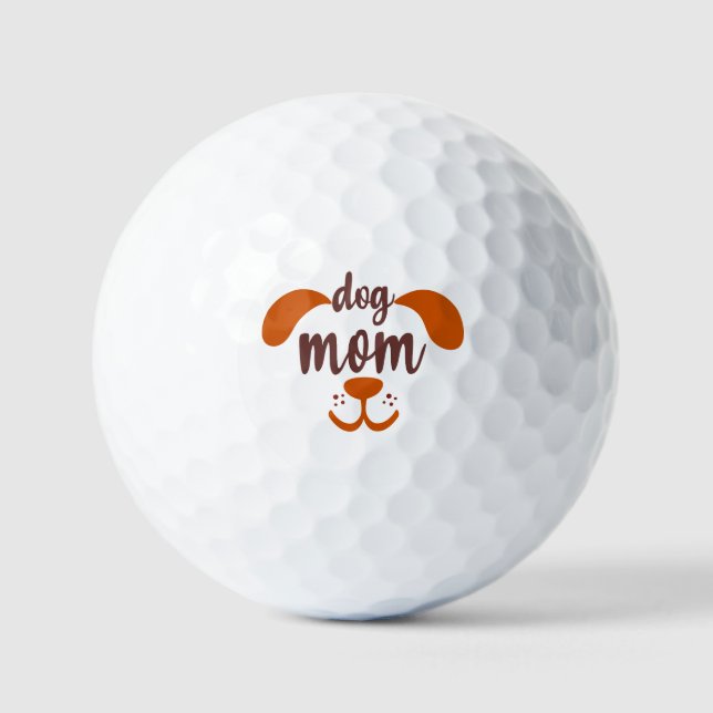 Lustige Hunde-Mama  Golfball (Vorderseite)