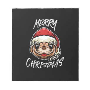 Lustige Hunde-Weihnachts-Pyjamas-Geschenke für Hun Notizblock
