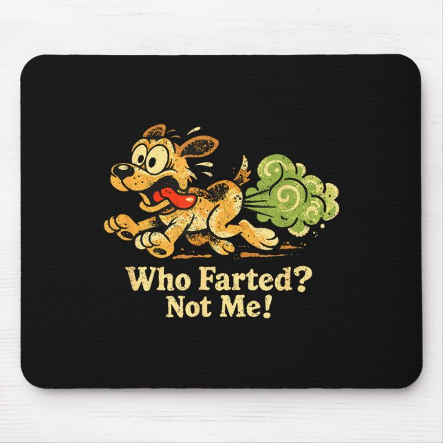 Lustige Hundefurz-Meme-Kunst  Mousepad (Vorne)