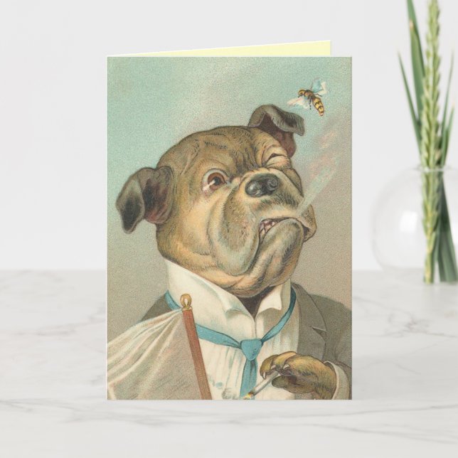 Lustige Hundekarte Karte (Vorderseite)