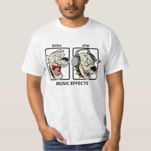 Lustige Hundemusik-Effekte T-Shirt