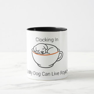 Lustige Hundeuhr-Uhr-Coffee-Mug - Benutzerdefinier Tasse