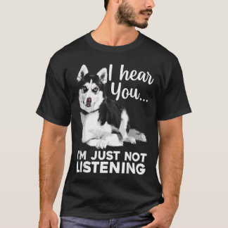 Lustige Husky-Hund-Kunst für Sibirische Husky T-Shirt